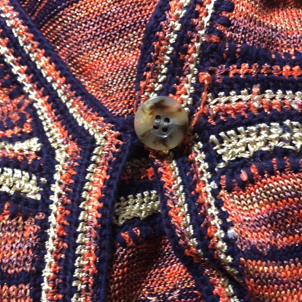 Diane Von Furstenberg Cardigan Sweater Size Petite - Picture 8 of 8